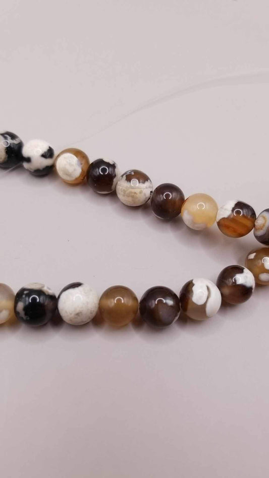 Coffee Orca Agate Beads