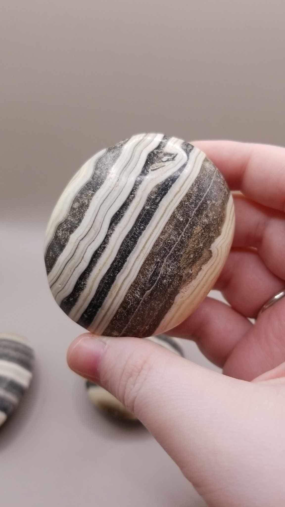 Zebra Calcite Palmstone