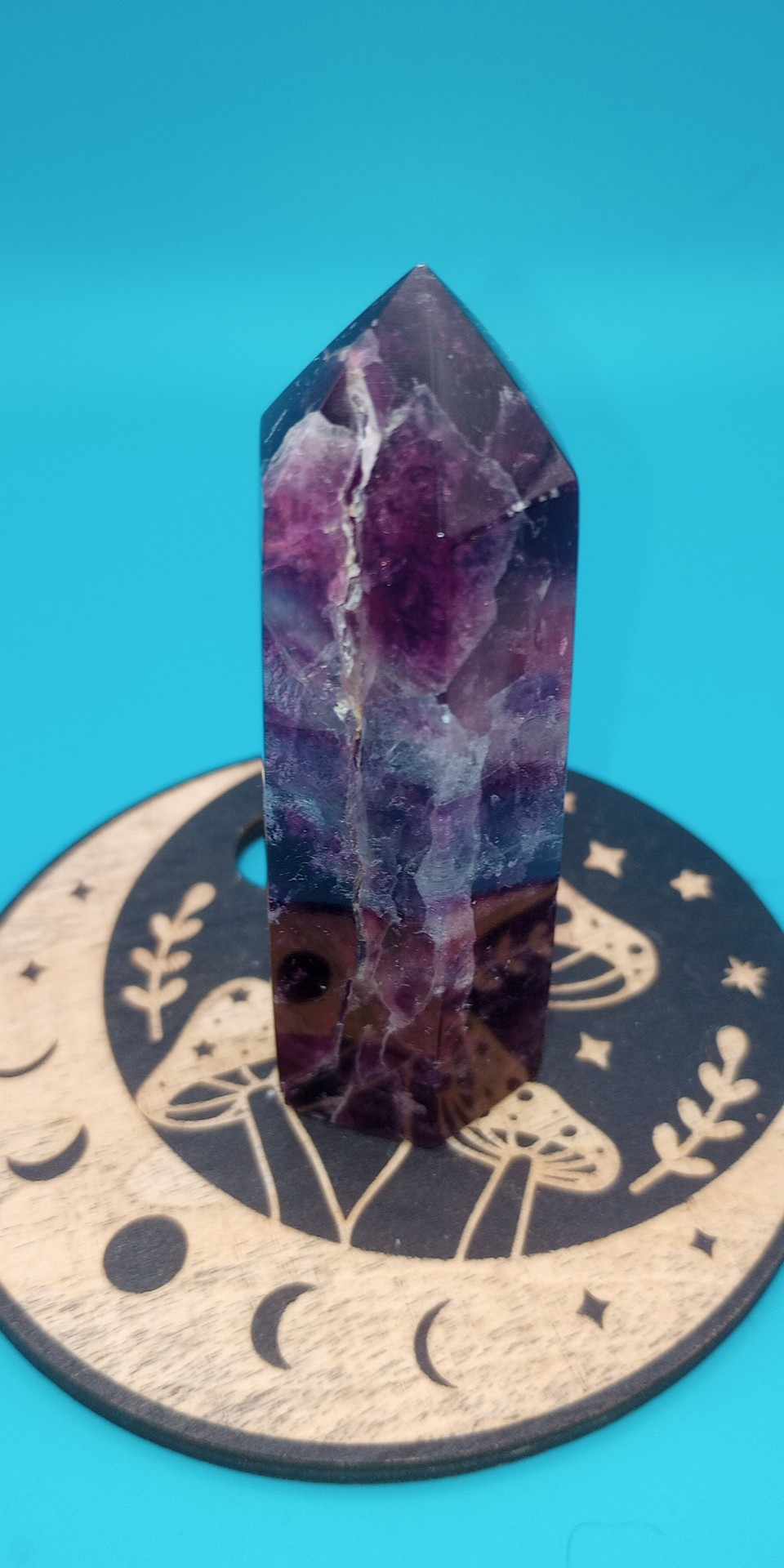 Magenta Fluorite Tower