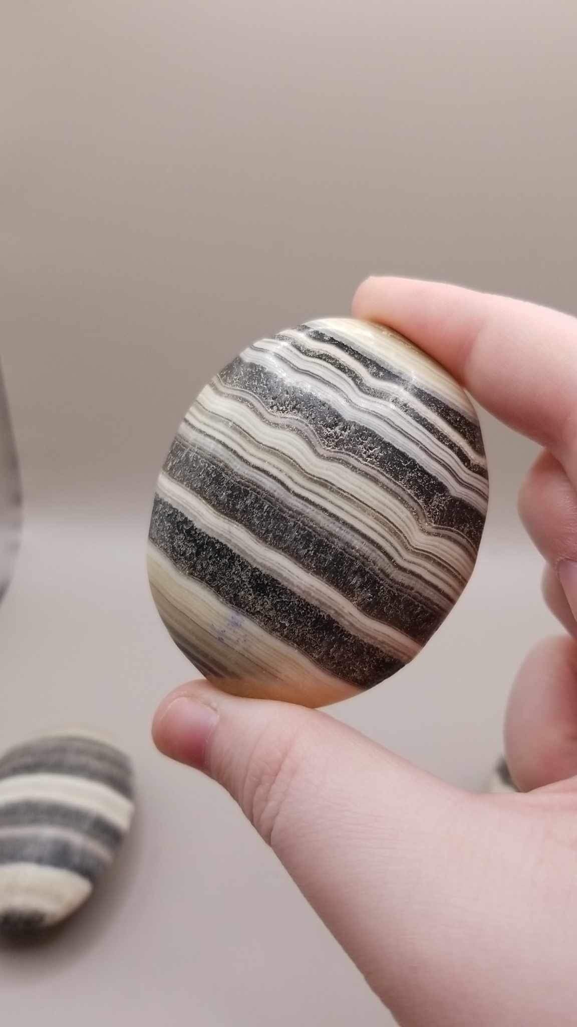 Zebra Calcite Palmstone