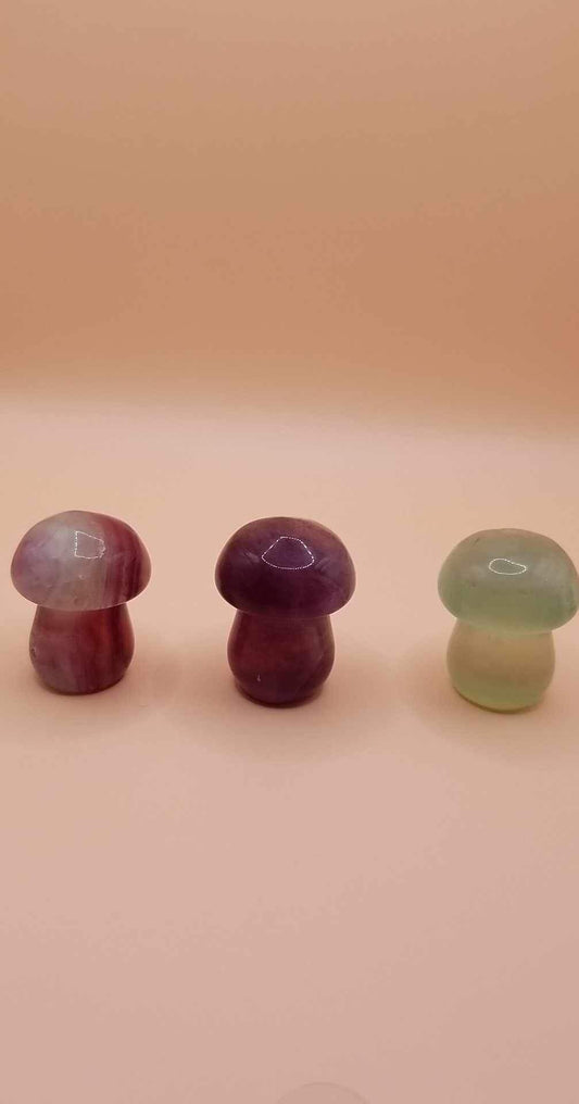 Candy Fluorite Mushrooms