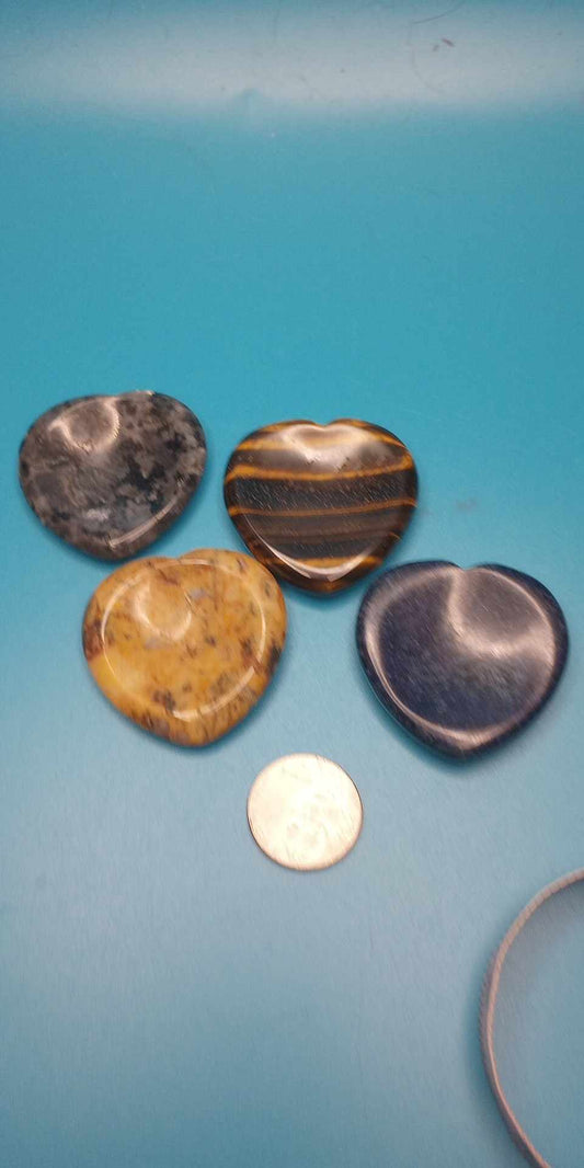 Heart shaped worry stones