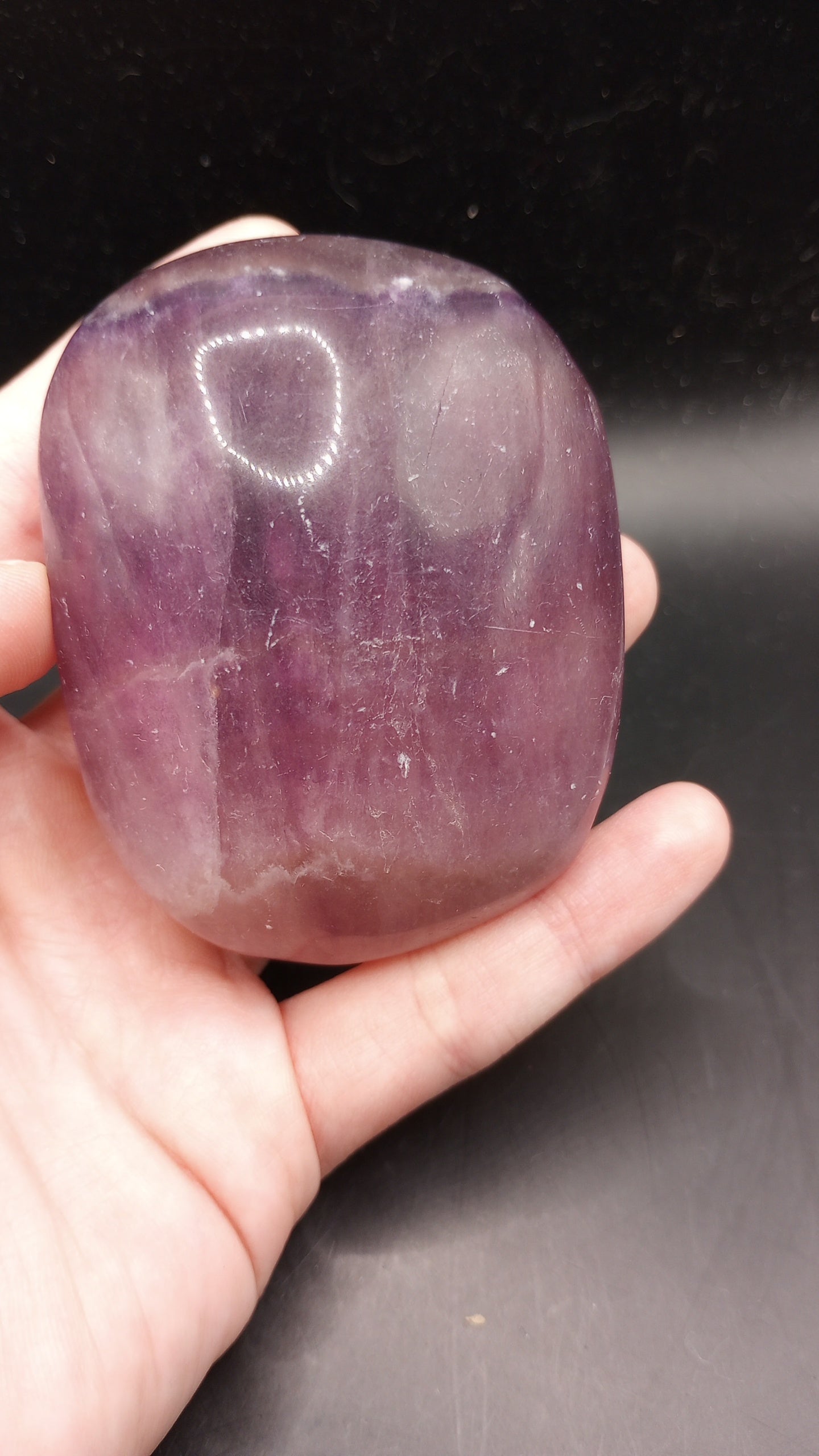 Purple Fluorite Palmstone