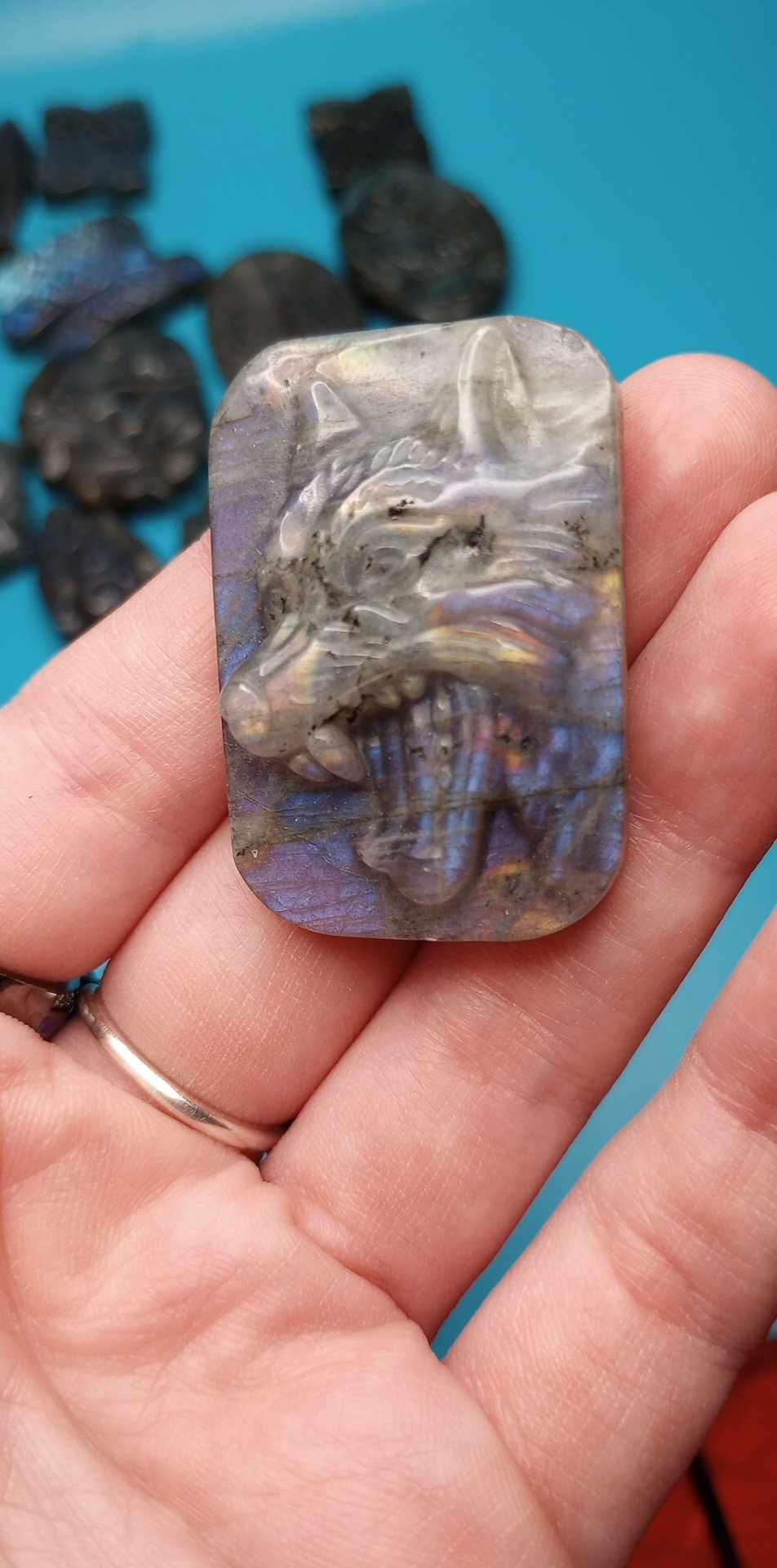 Labradorite Carvings