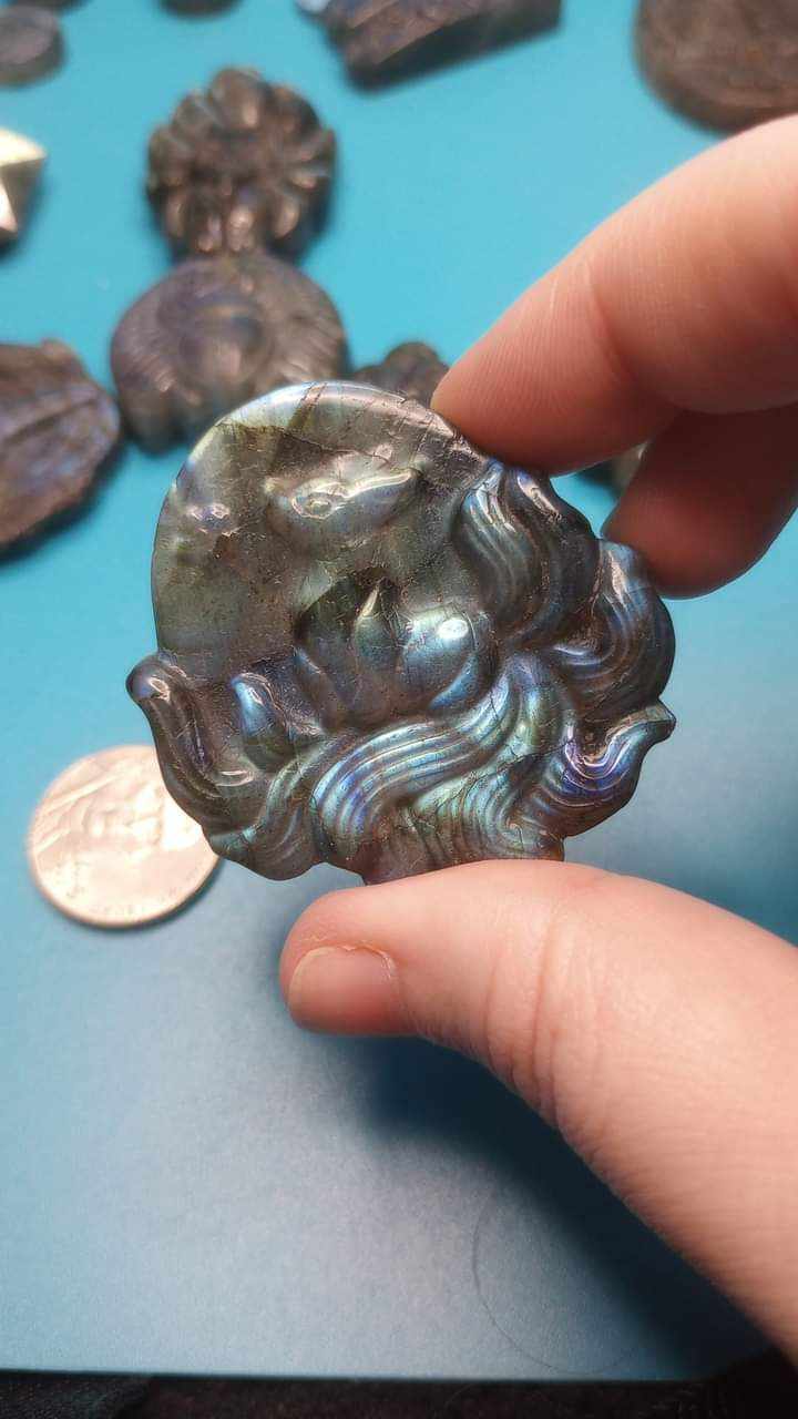 Labradorite Carvings