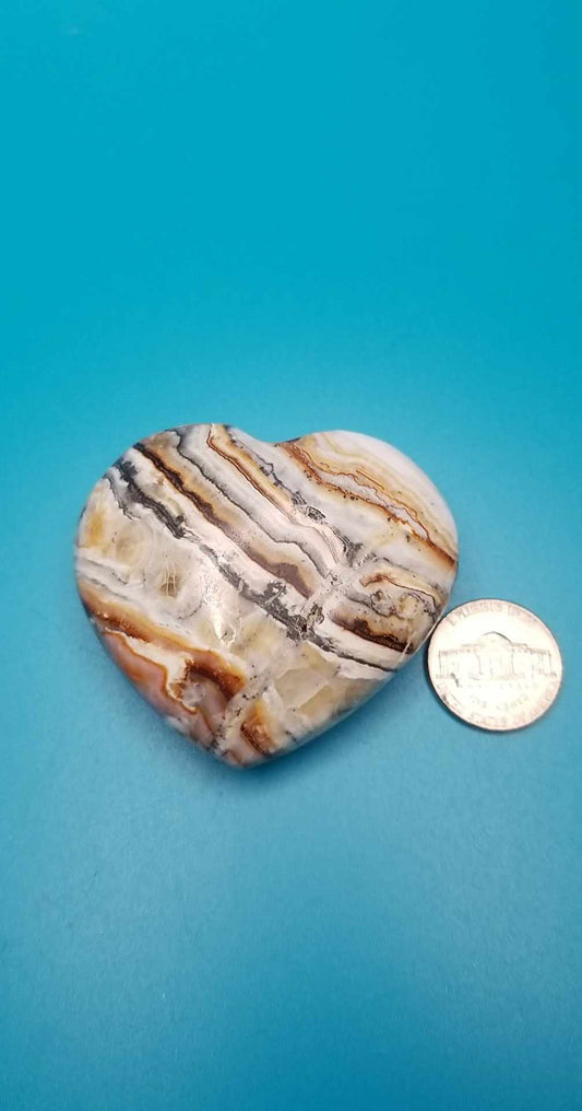 Himalayan Calcite Heart Carving