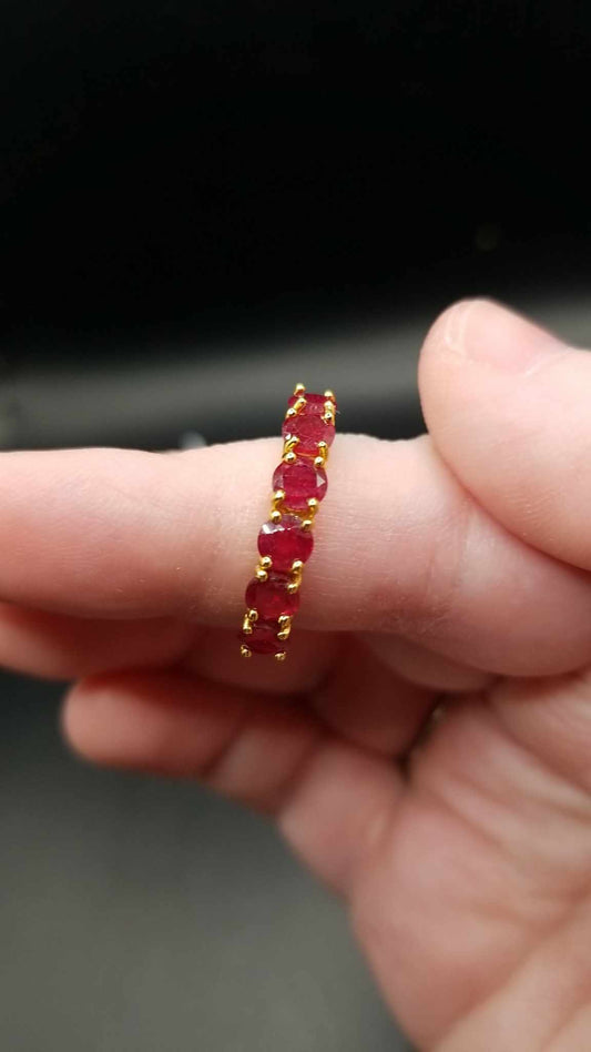 Small Ruby Fitted Ring