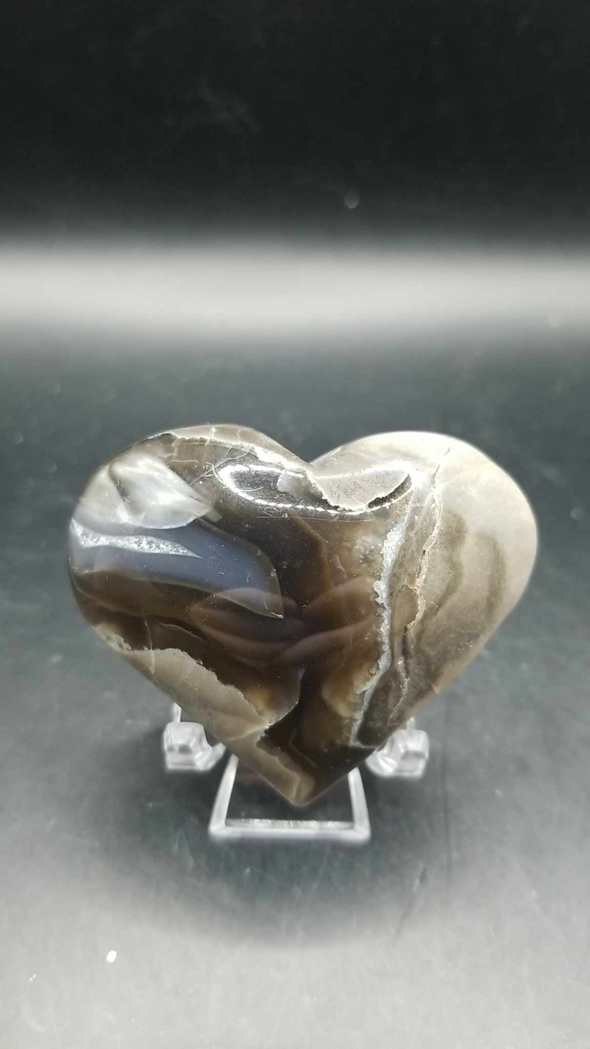 Volcano Agate Heart