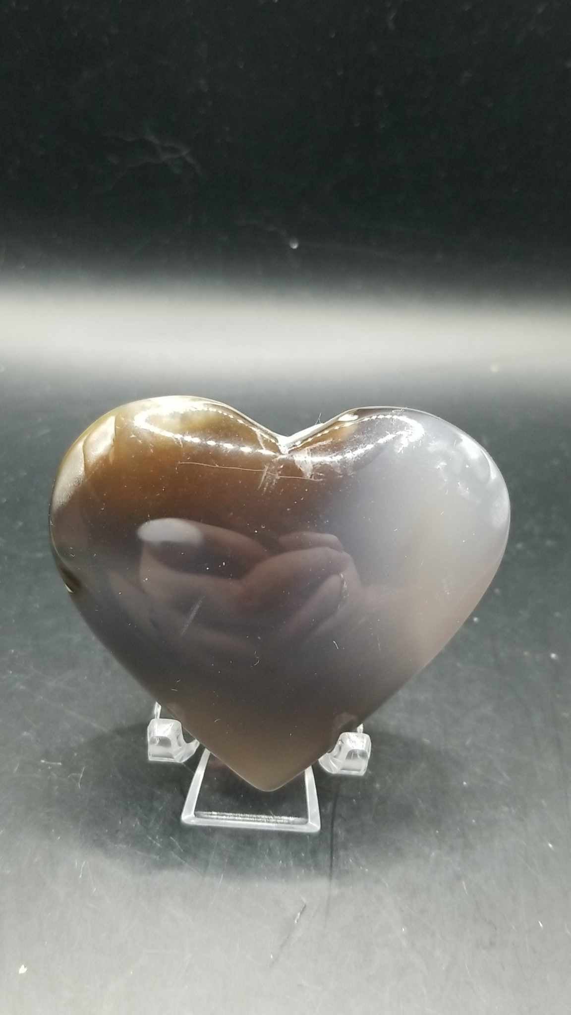 Volcano Agate Heart