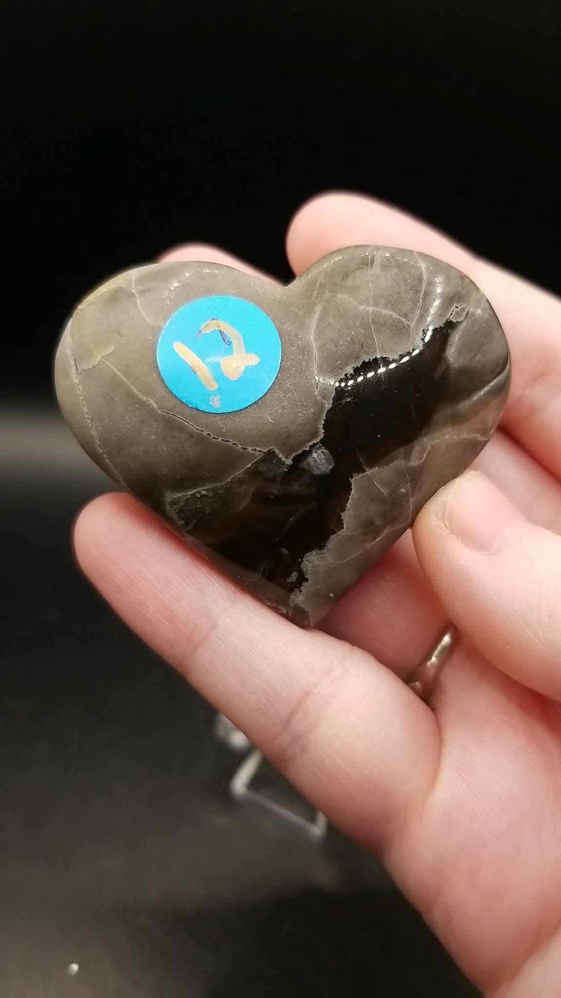 Volcano Agate Heart