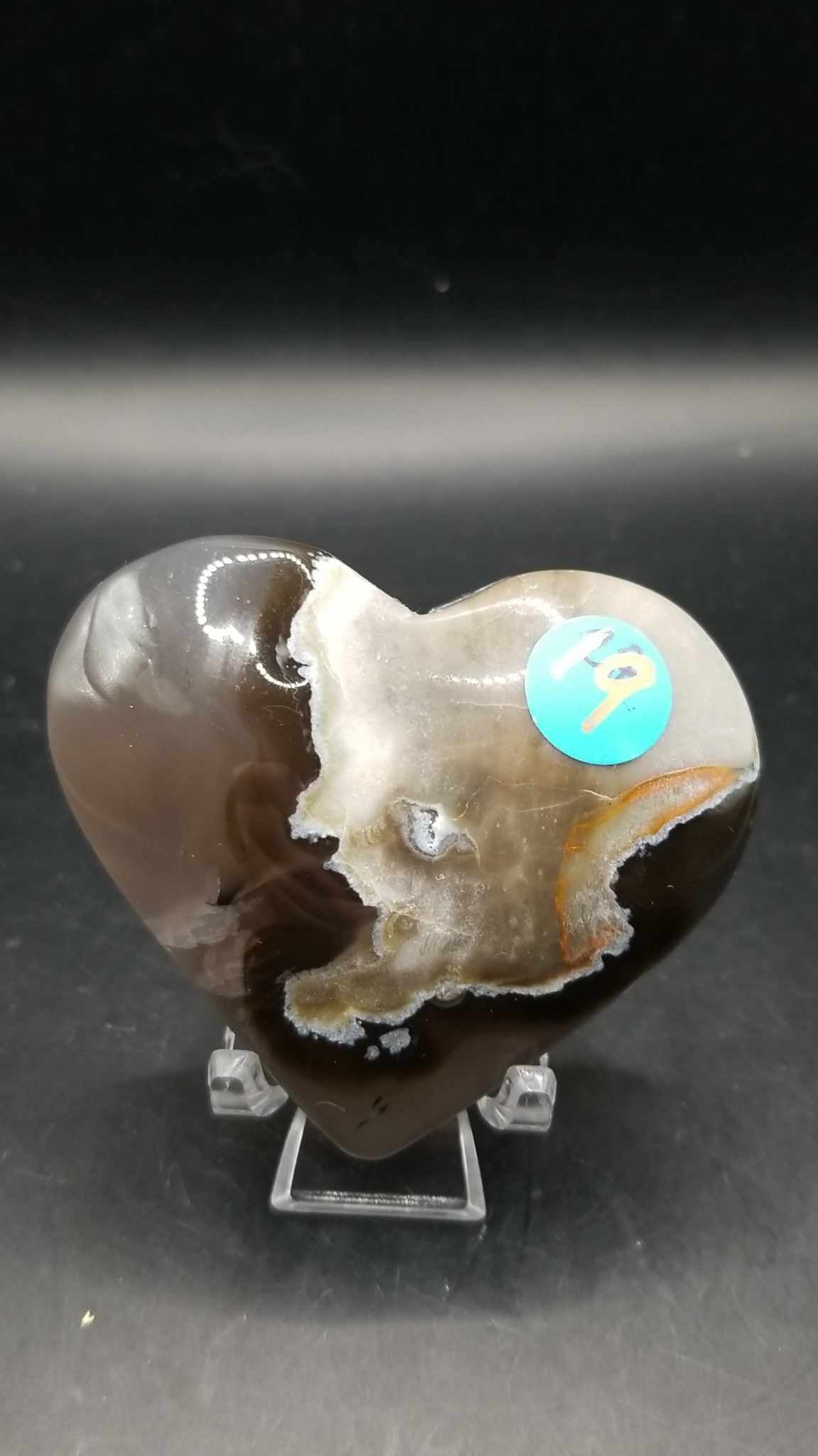 Volcano Agate Heart